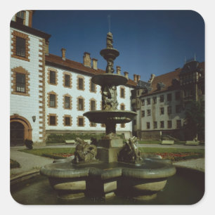 Schloss Elisabethenburg, Meiningen Vierkante Sticker