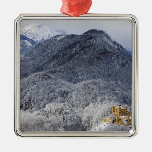 Schloss Hohenschwangau Metalen Ornament (Voorkant)