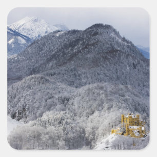 Schloss Hohenschwangau Vierkante Sticker