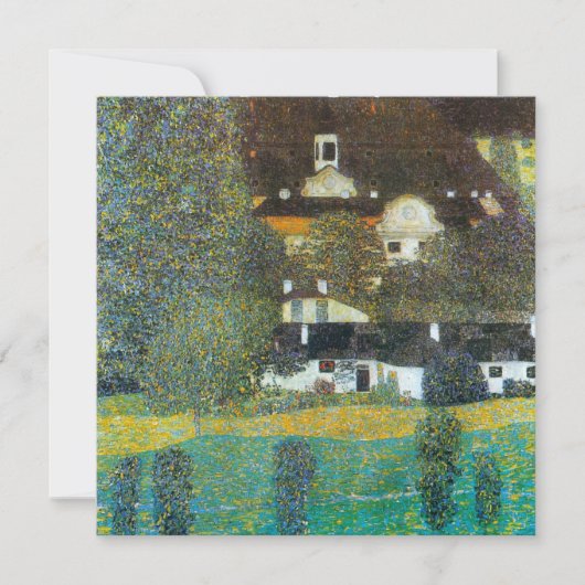 Schloss Kammer op Attersee II door Gustav Klimt (Voorkant)