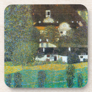 Schloss Kammer op Attersee II door Gustav Klimt Bier Onderzetter