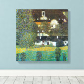 Schloss Kammer op Attersee II door Gustav Klimt Canvas Afdruk (Insitu (Houten vloer))