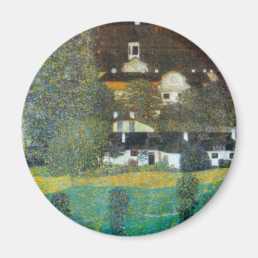 Schloss Kammer op Attersee II door Gustav Klimt Magneet (Voorkant)