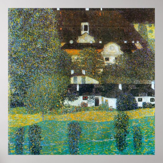 Schloss Kammer op Attersee II door Gustav Klimt Poster (Voorkant)