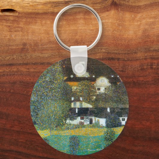 Schloss Kammer op Attersee II door Gustav Klimt Sleutelhanger (Voorkant)