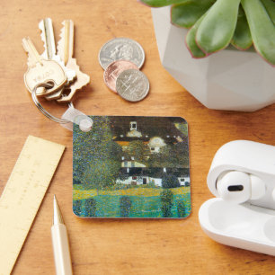 Schloss Kammer op Attersee II door Gustav Klimt Sleutelhanger