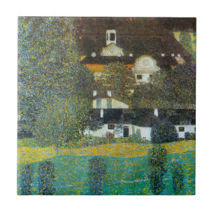 Schloss Kammer op Attersee II door Gustav Klimt Tegeltje