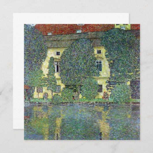 Schloss Kammer op Attersee III door Gustav Klimt (Voorkant / Achterkant)