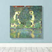 Schloss Kammer op Attersee III door Gustav Klimt Canvas Afdruk (Insitu (Houten vloer))
