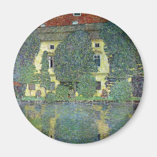 Schloss Kammer op Attersee III door Gustav Klimt Magneet (Voorkant)