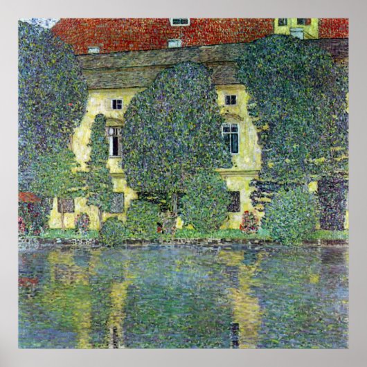 Schloss Kammer op Attersee III door Gustav Klimt Poster (Voorkant)