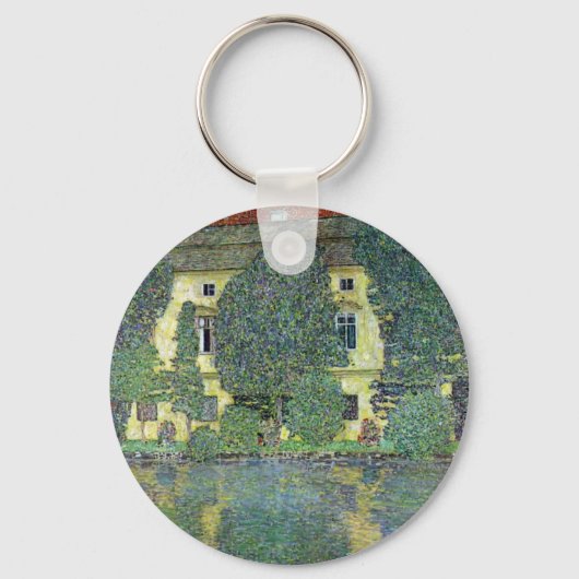 Schloss Kammer op Attersee III door Gustav Klimt Sleutelhanger (Voorkant)