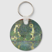 Schloss Kammer op Attersee III door Gustav Klimt Sleutelhanger (Achterkant)