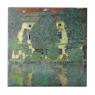 Schloss Kammer op Attersee III door Gustav Klimt Tegeltje