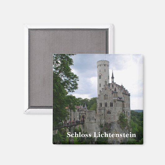 Schloss Lichtenstein Magnet (Voorkant / Achterkant)