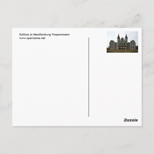 Schloss M 1 Briefkaart (Achterkant)