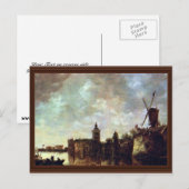 Schloß Montfort van Goyen Jan van (beste kwaliteit Briefkaart (Voorkant / Achterkant)