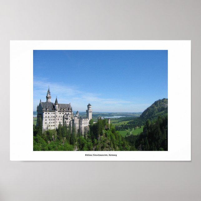 Schloss Neuschwanstein, Duitsland Poster (Voorkant)