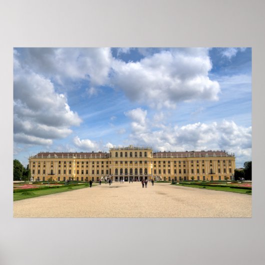 Schloss Schönbrunn Wenen Oostenrijk Poster (Voorkant)