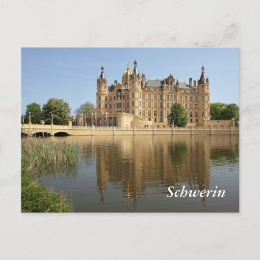 Schloss Schwerin Briefkaart (Voorkant)