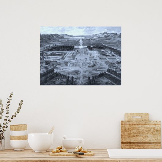 Schloss Versailles - Pierre Patel - 1668 Poster (Keuken)