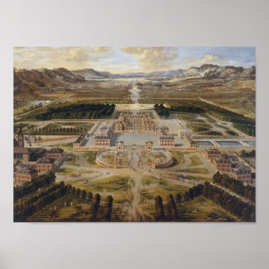 Schloss Versailles – Pierre Patel – 1668 Poster (Voorkant)
