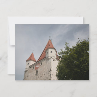 SCHLOSSTURM VON BURG HAAG IN OBERAYERN MIT BAUM BRIEFKAART