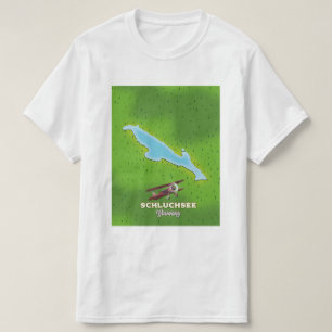 Schluchsee Duitsland kaart reisposter T-shirt