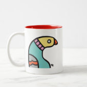Schlumpy Bird Coffee Mok (Links)