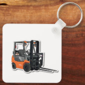 Schlüsselanhänger aus Metall mit Gabelstapler Sleutelhanger (Achterkant)