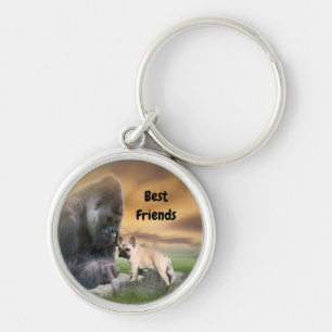 Schlüsselanhänger französische Bulldogge du Gorill Sleutelhanger