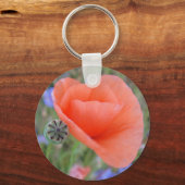 Schlüsselanhänger herzförmige Mohnblume Sleutelhanger (Voorkant)