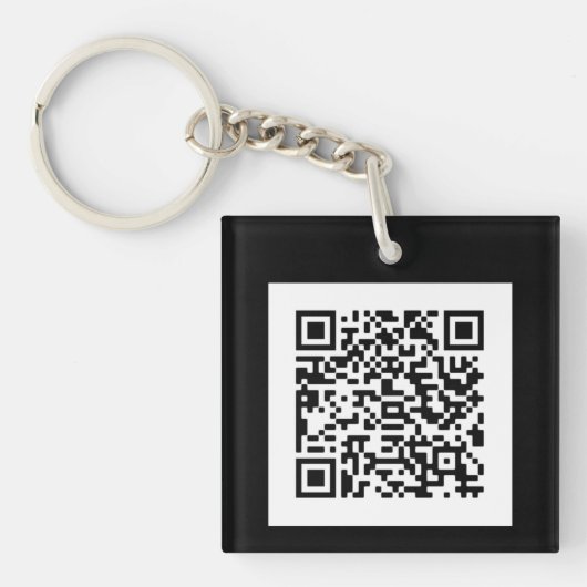 Schlüsselanhänger mit eigenem QR Code Sleutelhanger (voorkant)