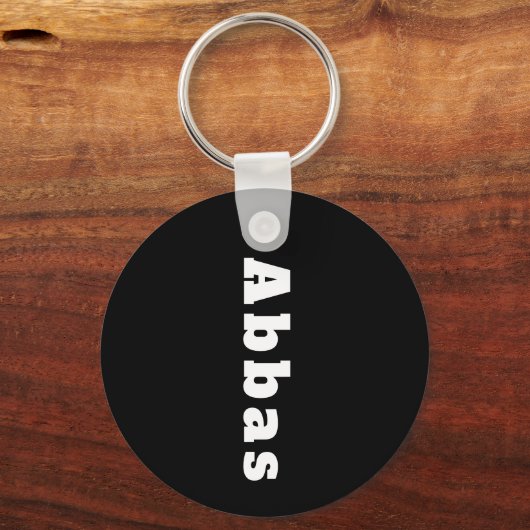 Schlüsselanhänger mit Namen Abbas Sleutelhanger (Achterkant)
