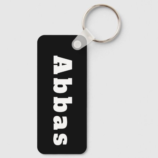 Schlüsselanhänger mit Namen Abbas Sleutelhanger (Achterkant)