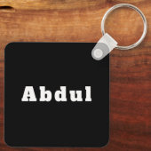 Schlüsselanhänger mit Namen Abdul Sleutelhanger (Achterkant)