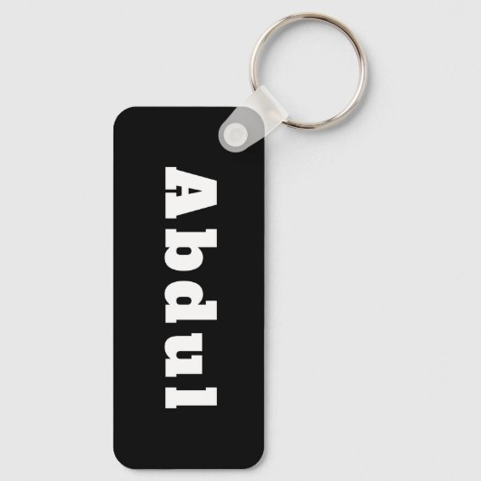 Schlüsselanhänger mit Namen Abdul Sleutelhanger (Achterkant)
