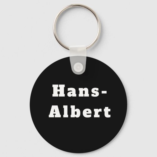 Schlüsselanhänger mit Namen Hans-Albert Sleutelhanger (Voorkant)