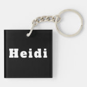 Schlüsselanhänger mit Namen Heidi Sleutelhanger (Achterkant)