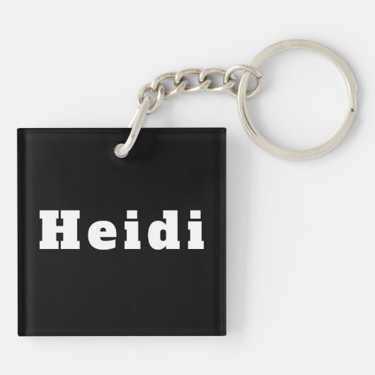 Schlüsselanhänger mit Namen Heidi Sleutelhanger (Achterkant)