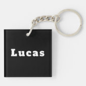 Schlüsselanhänger mit Namen Lucas Sleutelhanger (Achterkant)