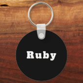 Schlüsselanhänger mit Namen Ruby Sleutelhanger (Voorkant)