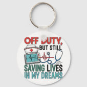 Schlüsselanhänger Nurse off Duty Sleutelhanger (Achterkant)