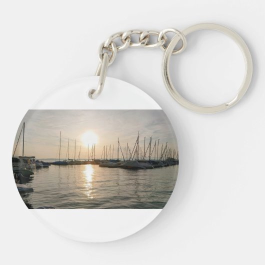 Schlüsselanhänger See & Hafen – Ruhe für unterwegs Sleutelhanger (Achterkant)