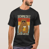 Schmecke Schon Wieder Biertrinker Sauf Slogan Bär T-shirt (Voorkant)