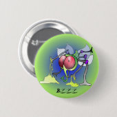 Schmeissfliege, Schmeißfliege, fly, flies, button (Voorkant /achterkant)