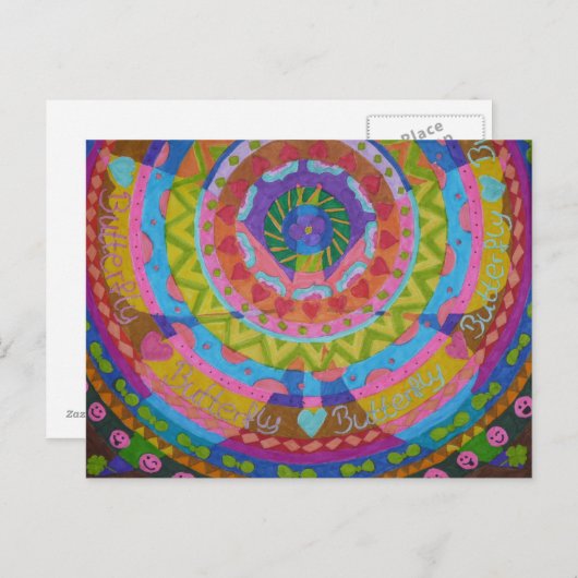 Schmetterling Butterfly Briefkaart (Voorkant / Achterkant)