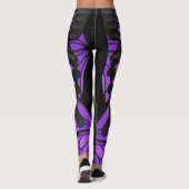 Schmetterling - lila - Tier - Muster Leggings (Achterkant)