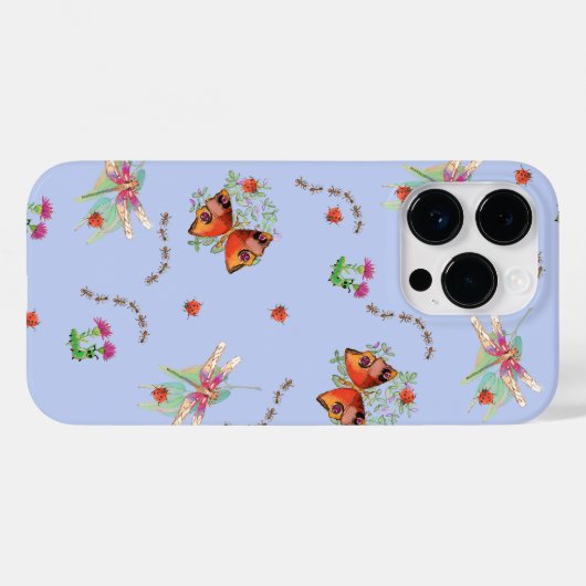 Schmetterling und Glückskäfer Case-Mate iPhone Case (Achterkant (horizontaal))