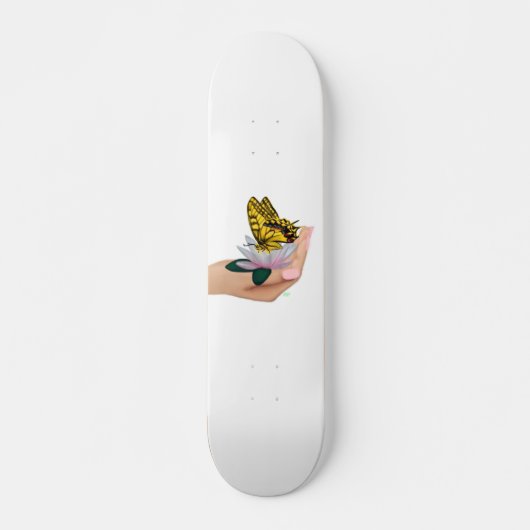 Schmetterling van het skateboard in de hand (Voorkant)